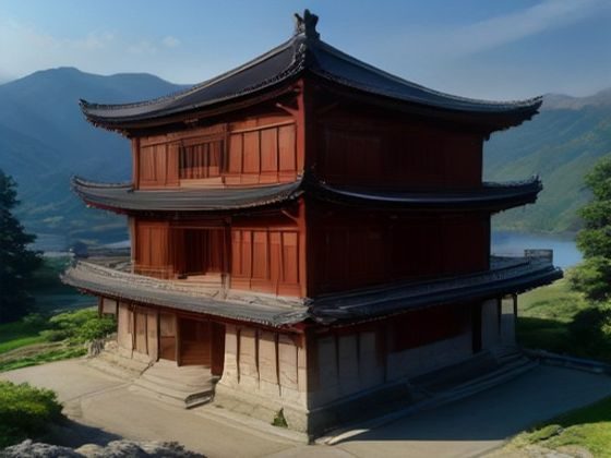 国产动漫中大师兄角色经典造型插画，身着青色道袍站立于山门之上，神情沉稳内敛，远处云雾缭绕，画面意境深远